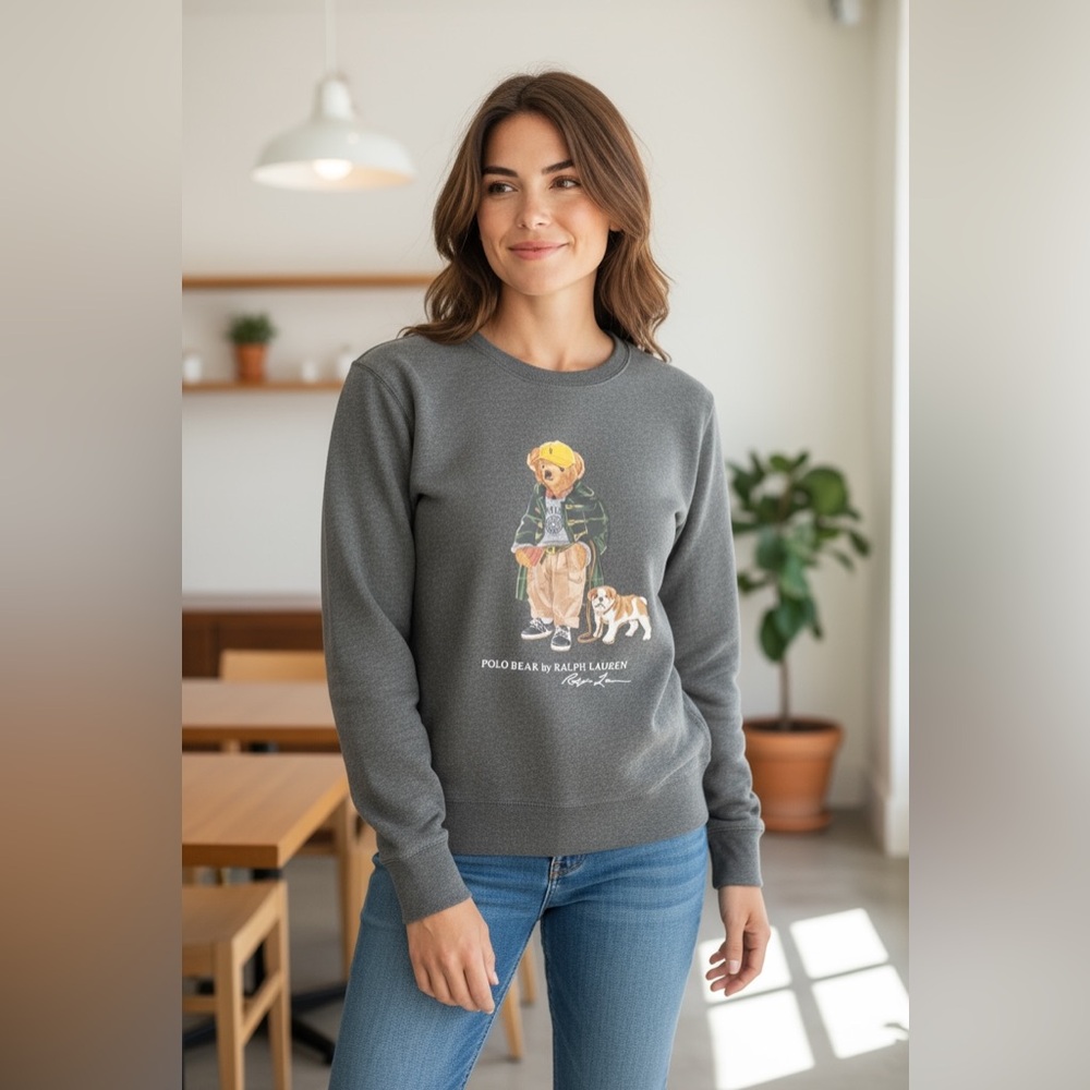 Polo Ralph Lauren Bear Sweatshirt - Picture 2 of 6